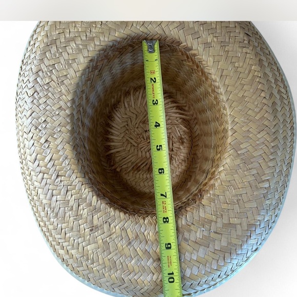 Straw Hat with Floral Band - Picture 5 of 5